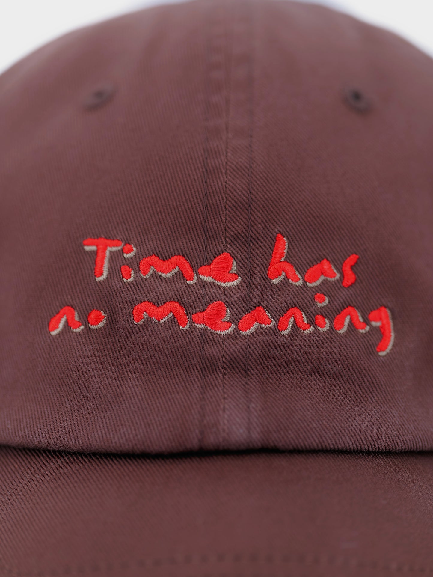 Time has no meaning - cap