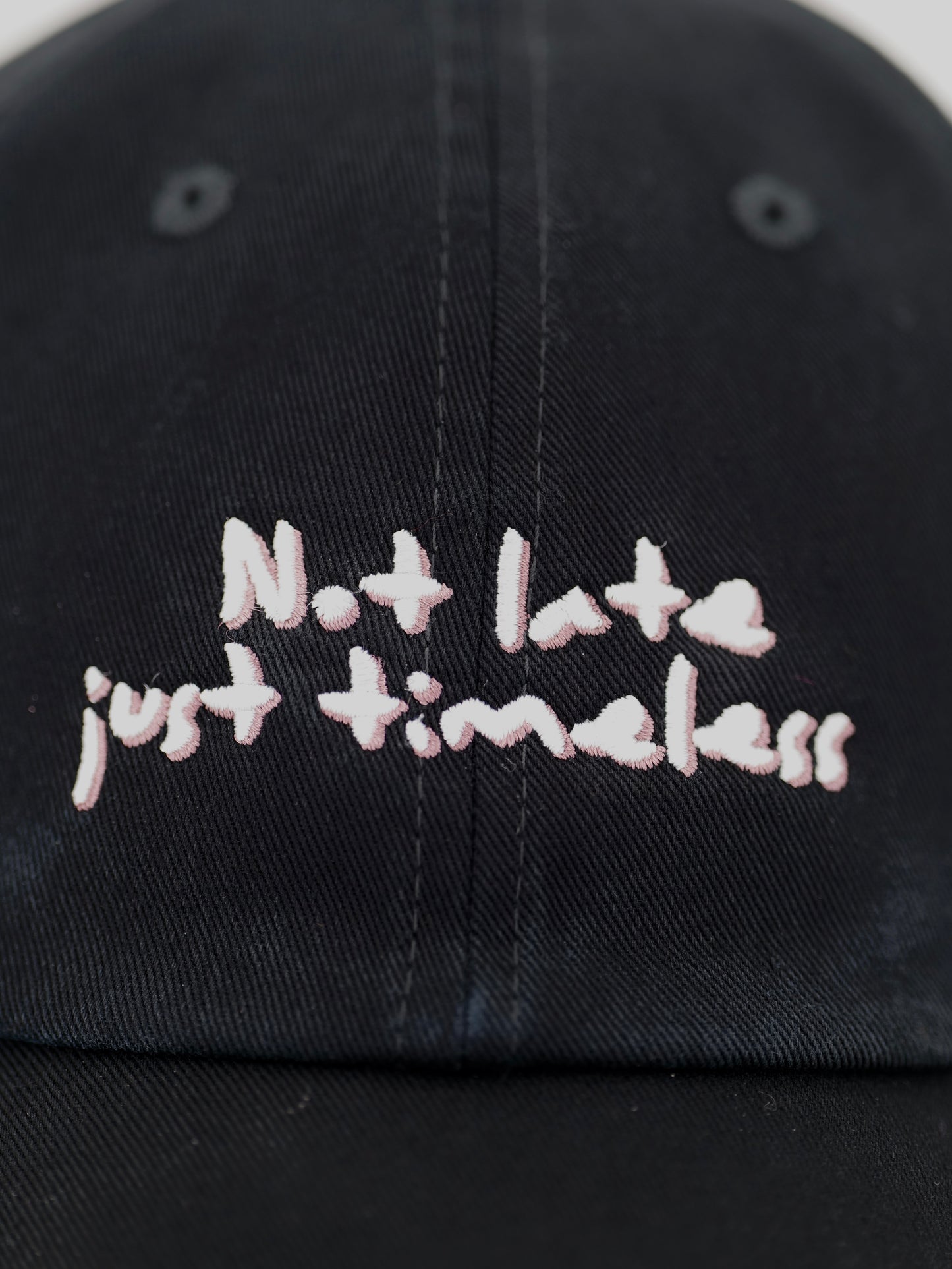 Not late just timeless - cap